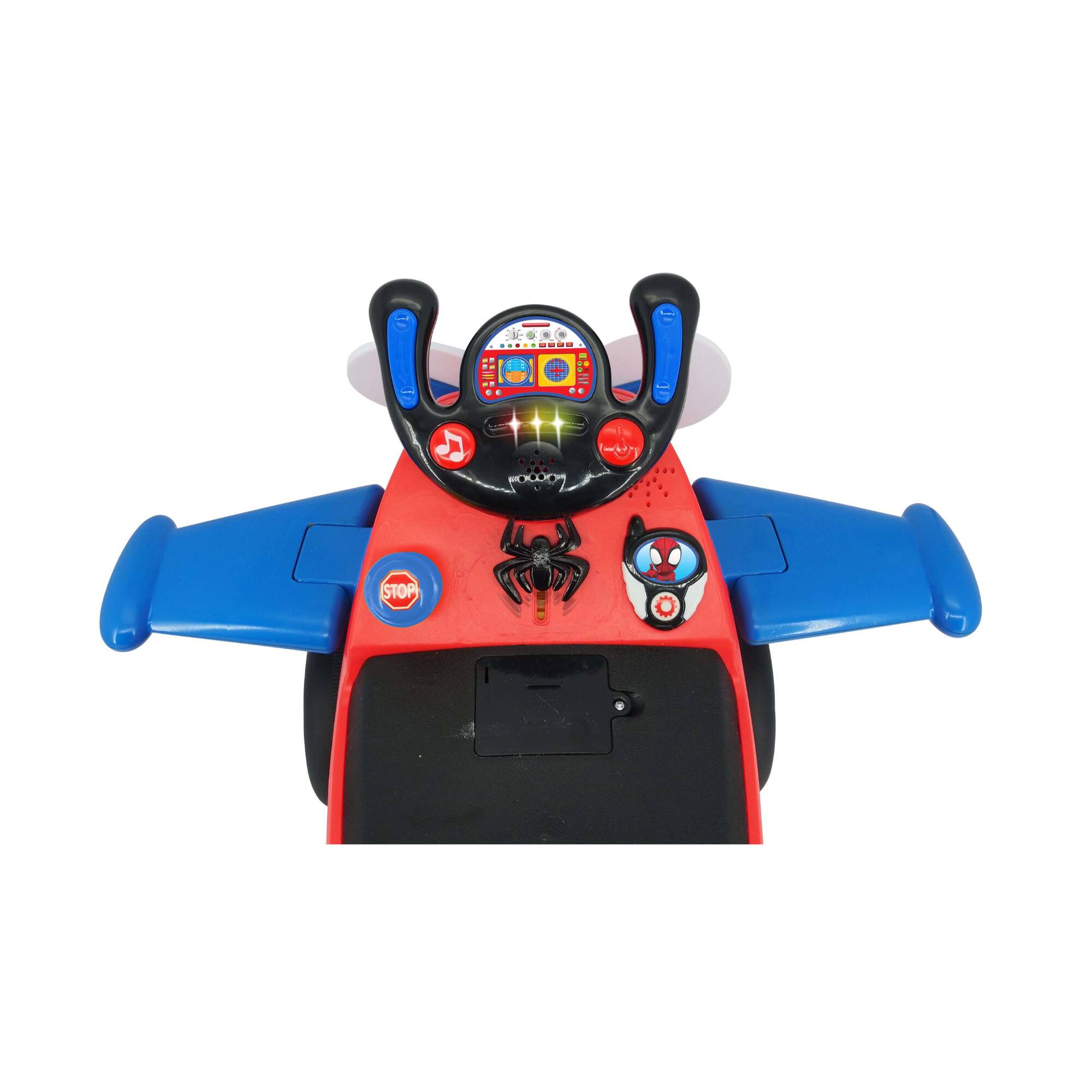 Kiddieland Marvel® Lights n' Sounds Spidey Activity Plane Ride-On